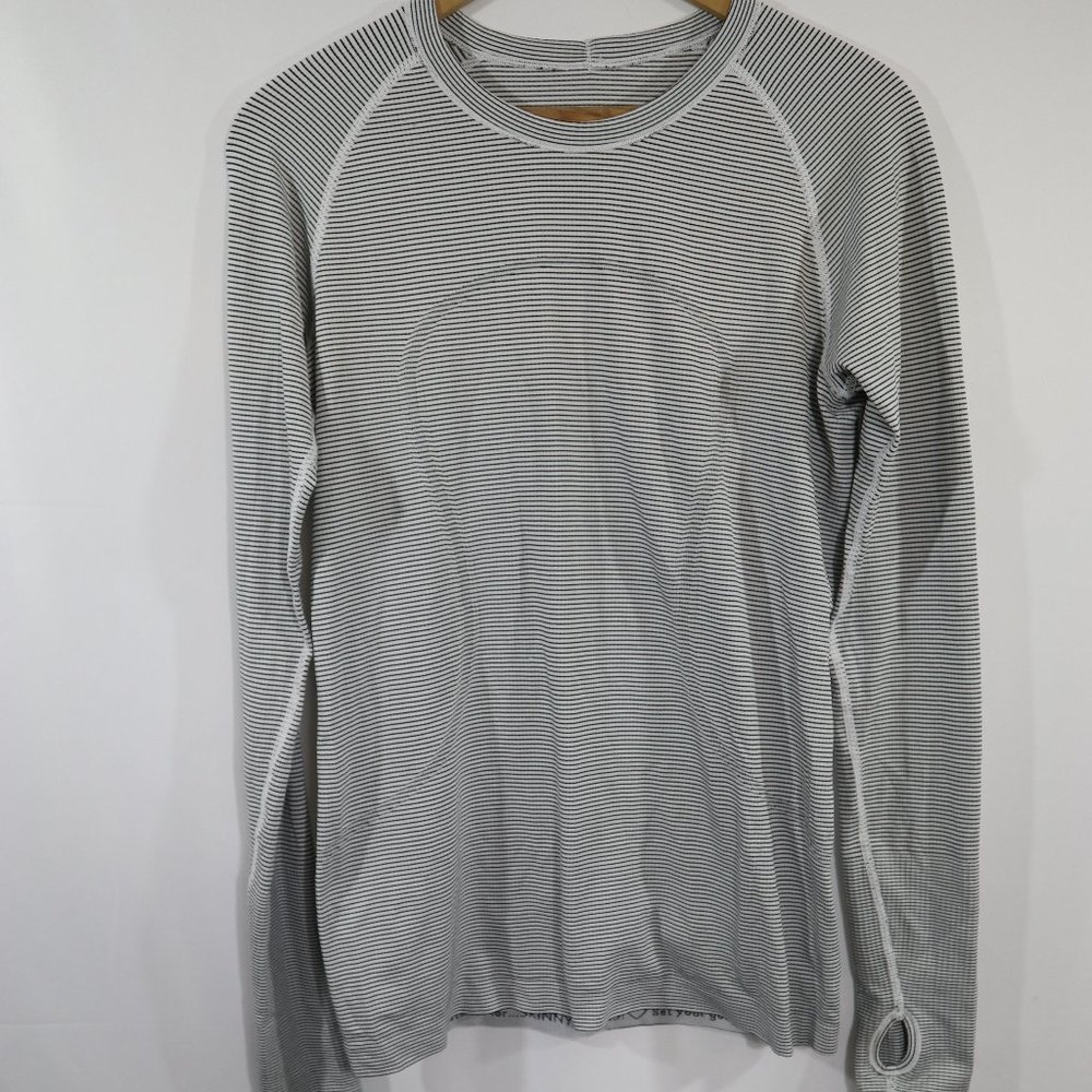 lululemon athletica Striped Long Sleeve Tee